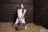Slim softcore photography feet gallery with braid hair