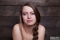Slim softcore photography feet gallery with braid hair
