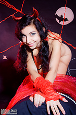 Lovely erotica girl big tits devil
