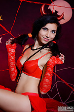 Lovely erotica girl big tits devil