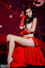 Lovely erotica girl big tits devil