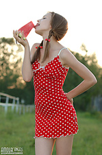 Free teens sex in red dress