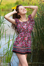 Charming nude teen lovely babe