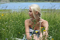 Teen babes female blonde outside