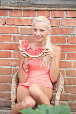 Alluring virgin teen female blonde