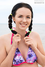 Girl in a cute bikini